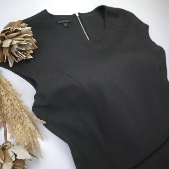 Lafayette 148 New York Black Women's Dress Sz 6 - Picture 5 of 10